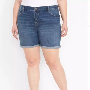 Lane Bryant SIGNATURE FIT DENIM BOYFRIEND MIDI Dark